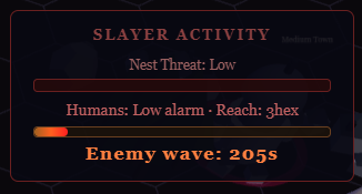 Threat and wave timer
